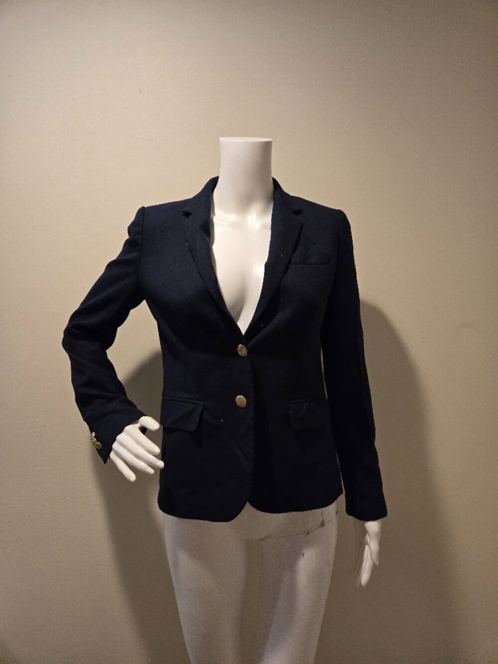 J Crew Schoolboy Blazer Jacket Navy Blue 0